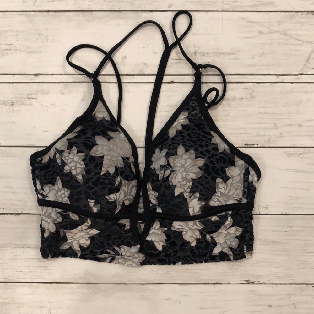 Victoria’s Secret PINK velvet floral bra